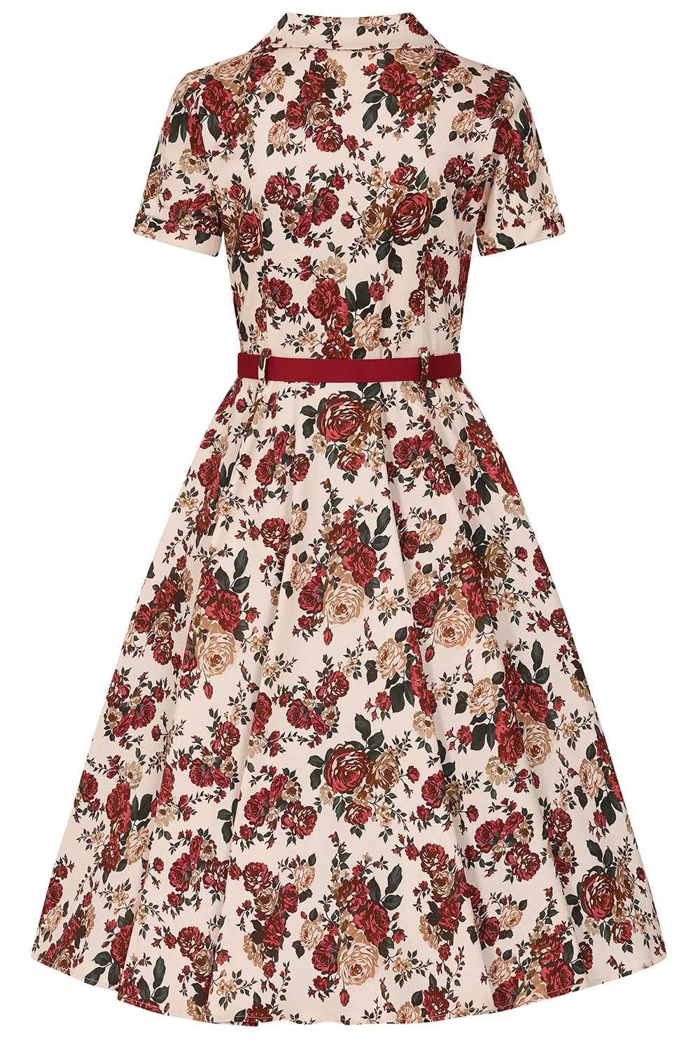 Autumn Rose Swing Dress in Plus Size
